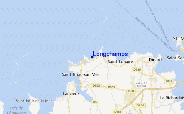 mapa de ubicación de Longchamps