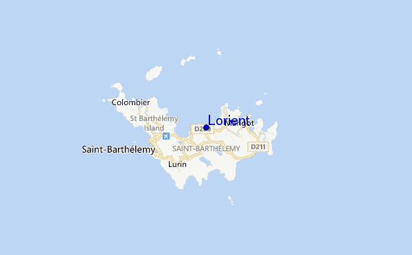 mapa de ubicación de Lorient
