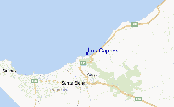 mapa de ubicación de Los Capaes