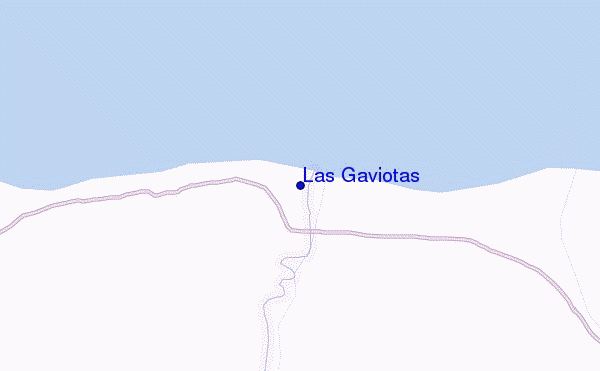 mapa de ubicación de Las Gaviotas