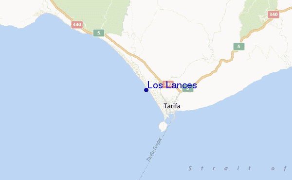 mapa de ubicación de Los Lances
