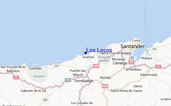 Los Locos Location Map