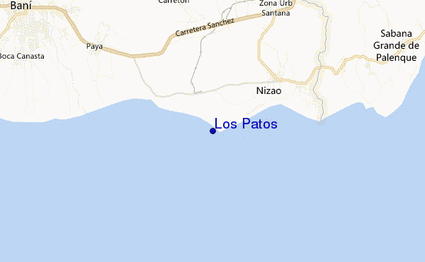 mapa de ubicación de Los Patos