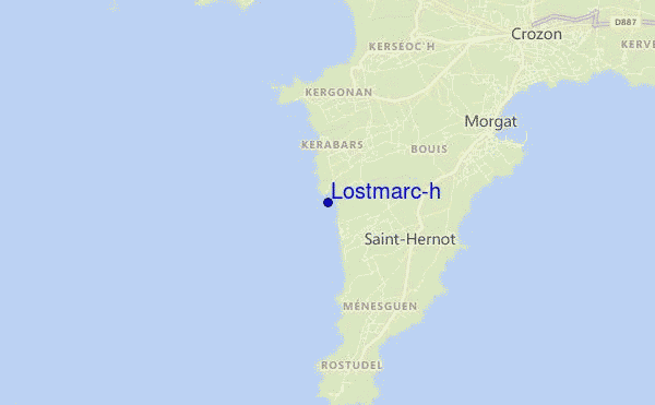 mapa de ubicación de Lostmarc'h