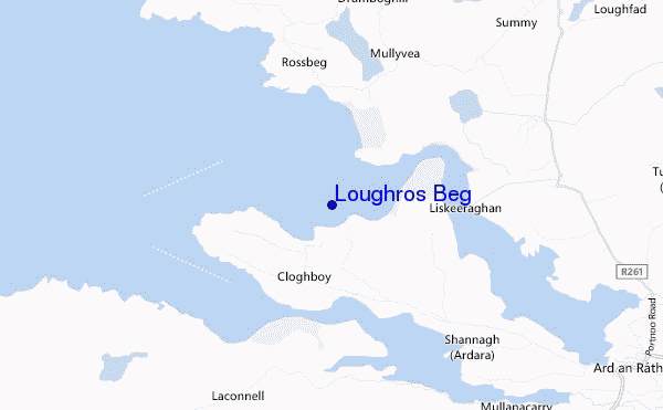 mapa de ubicación de Loughros Beg