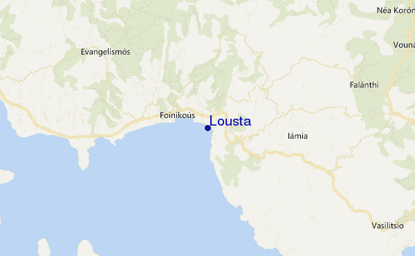 mapa de ubicación de Lousta