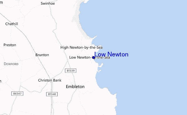 mapa de ubicación de Low Newton