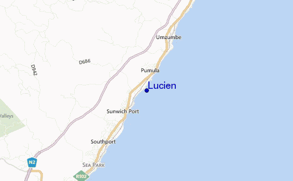 mapa de ubicación de Lucien