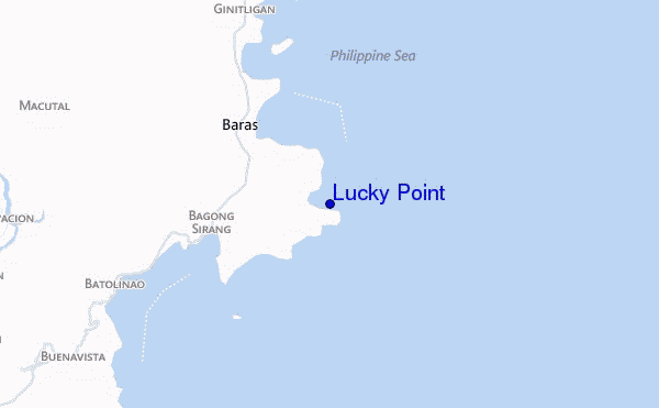 mapa de ubicación de Lucky Point