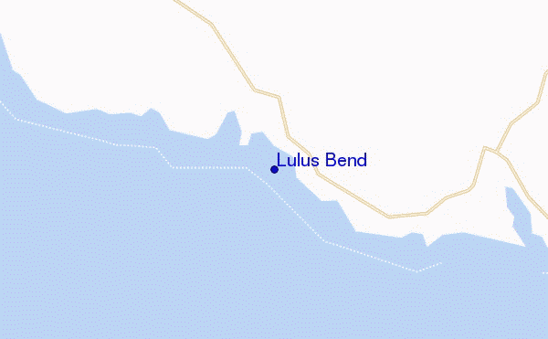 mapa de ubicación de Lulus Bend