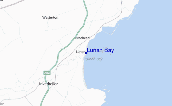 mapa de ubicación de Lunan Bay