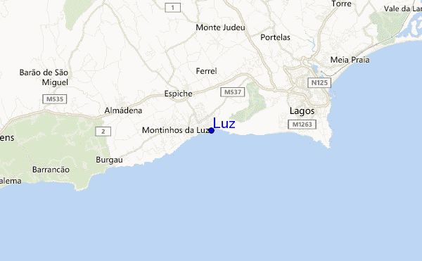 mapa de ubicación de Luz