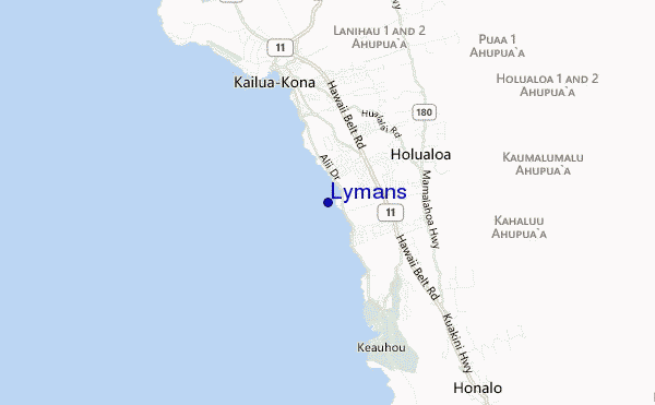 mapa de ubicación de Lymans