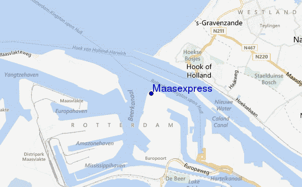 mapa de ubicación de Maasexpress
