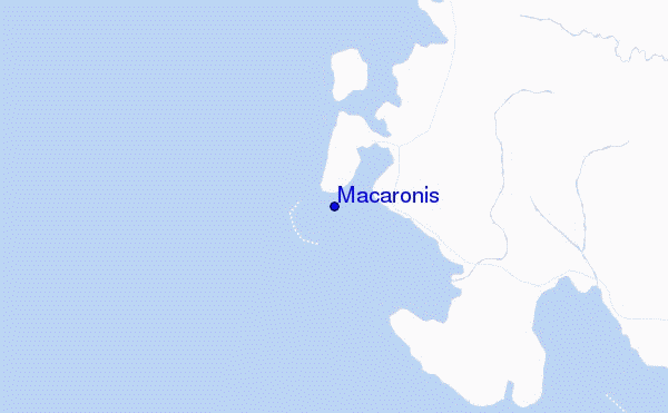 mapa de ubicación de Macaronis