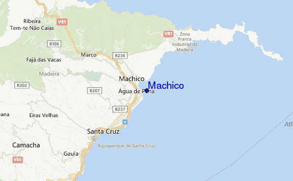 mapa de ubicación de Machico