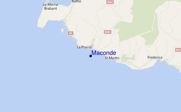 mapa de ubicación de Maconde