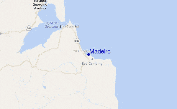 mapa de ubicación de Madeiro