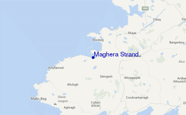 Maghera Strand Location Map