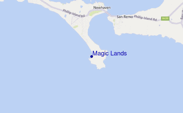 mapa de ubicación de Magic Lands