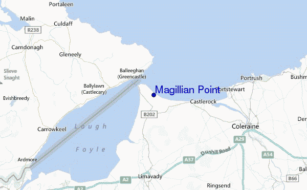 Magillian Point Location Map