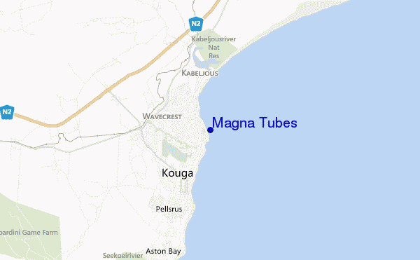 mapa de ubicación de Magna Tubes