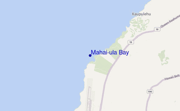 mapa de ubicación de Mahai'ula Bay