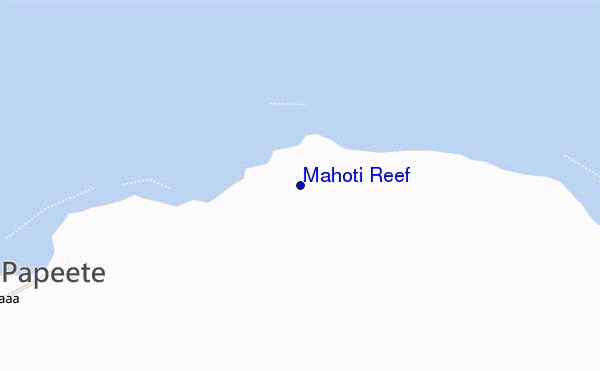 mapa de ubicación de Mahoti Reef