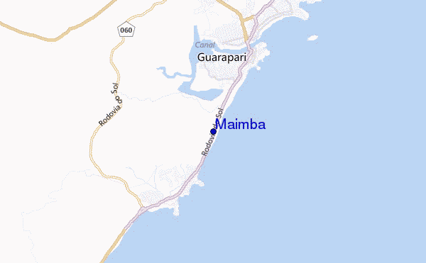 mapa de ubicación de Maimba