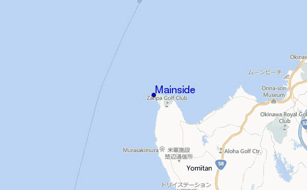 mapa de ubicación de Mainside