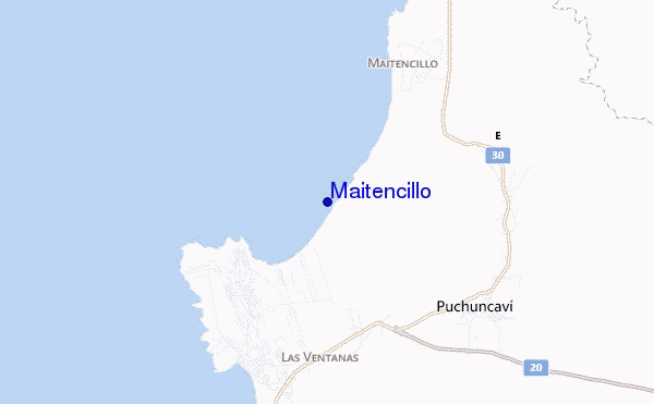 mapa de ubicación de Maitencillo