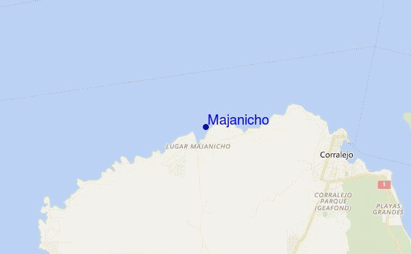 mapa de ubicación de Majanicho