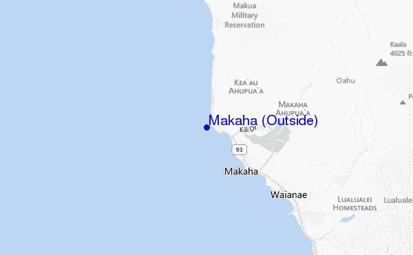 mapa de ubicación de Makaha (Outside)