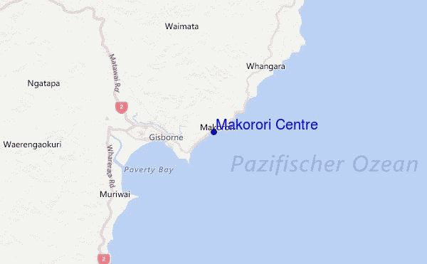 Makorori Centre Location Map