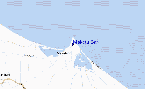 mapa de ubicación de Maketu Bar