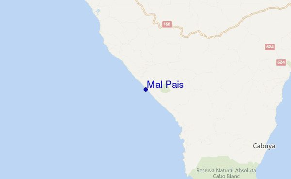 mapa de ubicación de Mal Pais