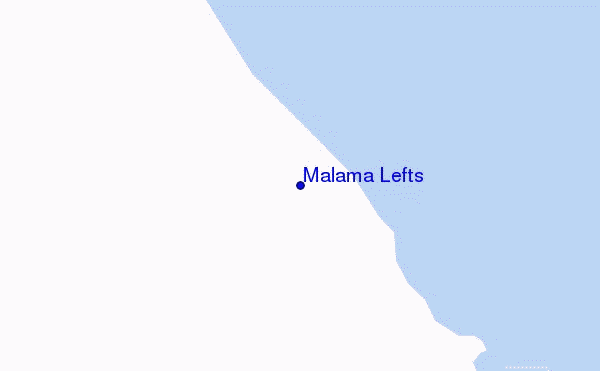 mapa de ubicación de Malama Lefts