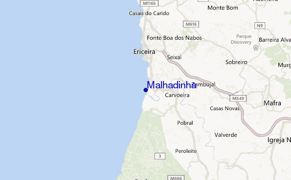 mapa de ubicación de Malhadinha