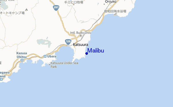mapa de ubicación de Malibu