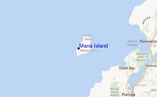 mapa de ubicación de Mana Island