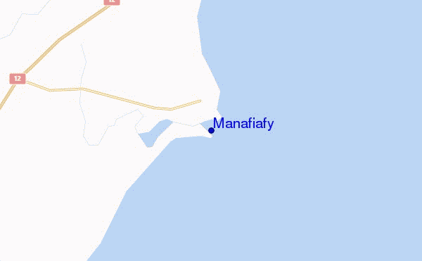 mapa de ubicación de Manafiafy