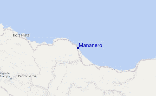 Mañanero Location Map