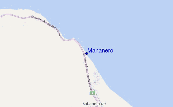 mapa de ubicación de Mañanero