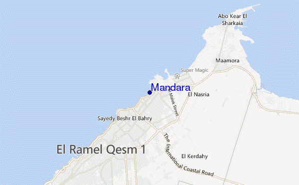 mapa de ubicación de Mandara