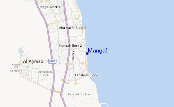 mapa de ubicación de Mangaf