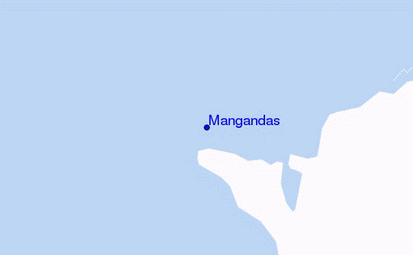 mapa de ubicación de Mangandas
