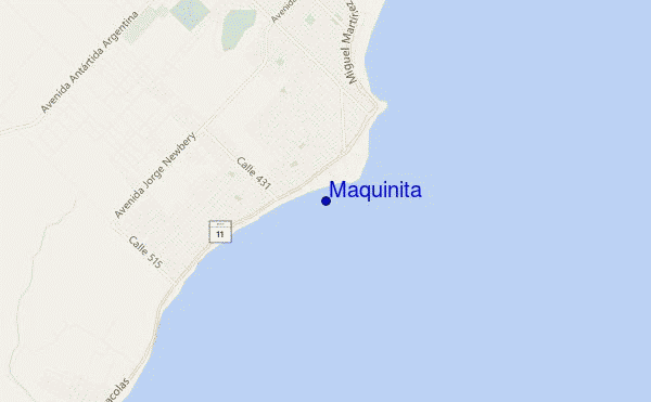 mapa de ubicación de Maquinita