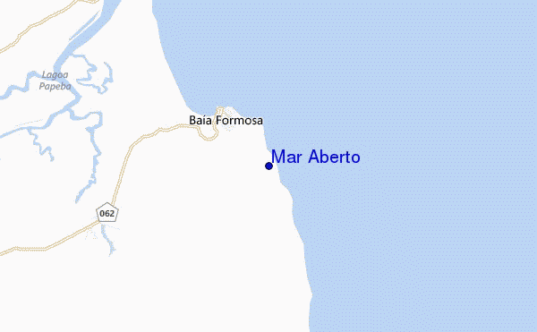 mapa de ubicación de Mar Aberto