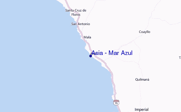 Asia - Mar Azul Location Map