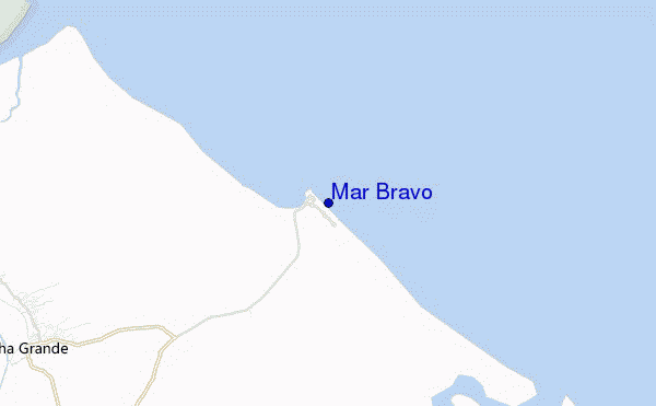 mapa de ubicación de Mar Bravo